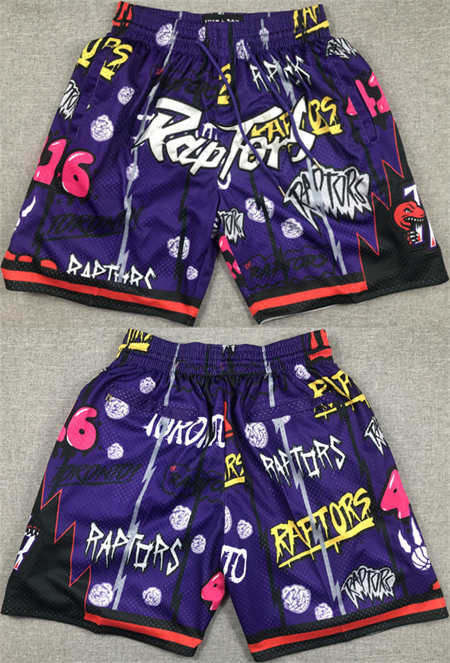 Men's Toronto Raptors Purple Shorts (Run Small)